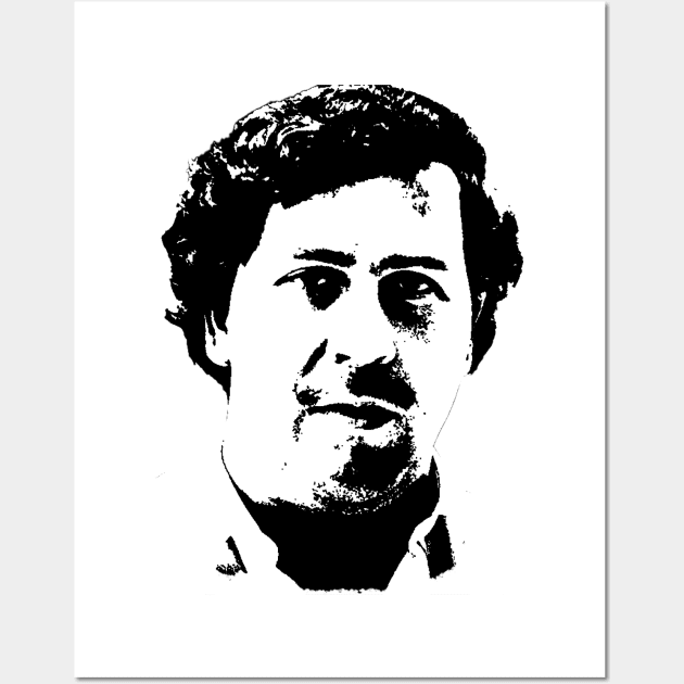 Pablo Escobar Portrait Wall Art by phatvo